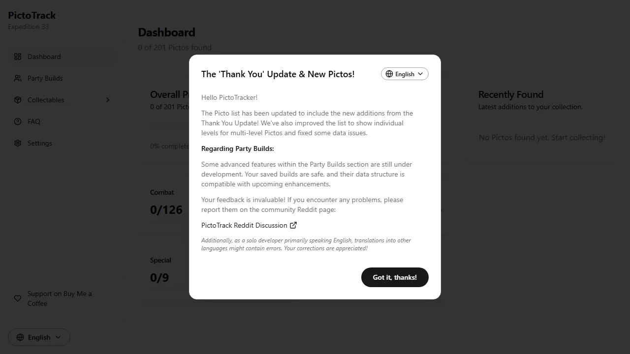 pictotracker.com - Habit Tracker - Stay Organized screenshot