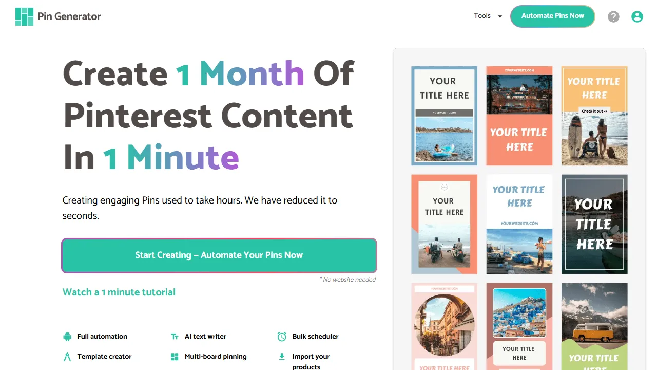 pingenerator.com - Pin Code Generator Software Tool screenshot