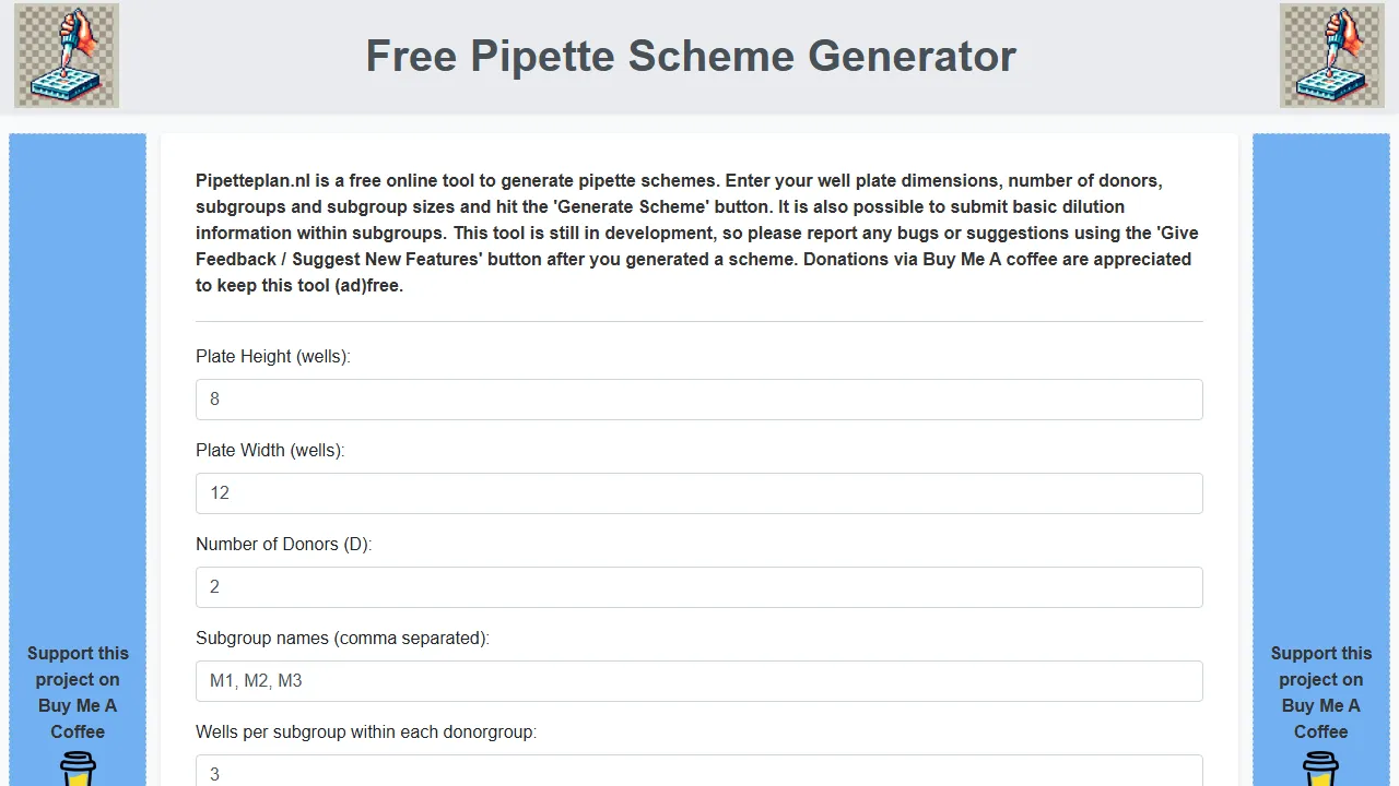 pipetteplan.nl - LIMS Laboratory Management System Tool Online screenshot