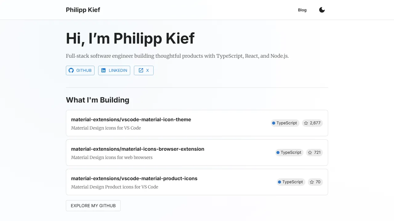 pkief.github.io - Popular VS Code Extensions for Developers screenshot