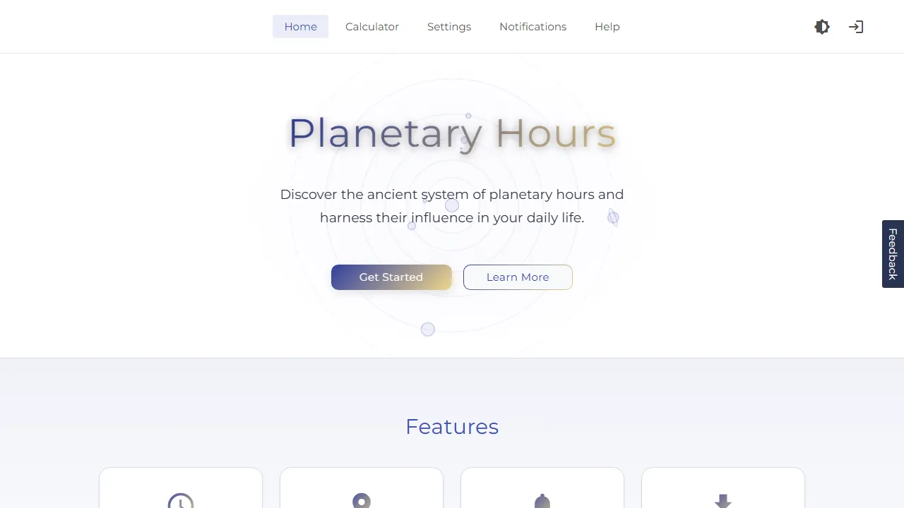 planetaryhours.net - Simple Astrology Tool for Chart Readings screenshot
