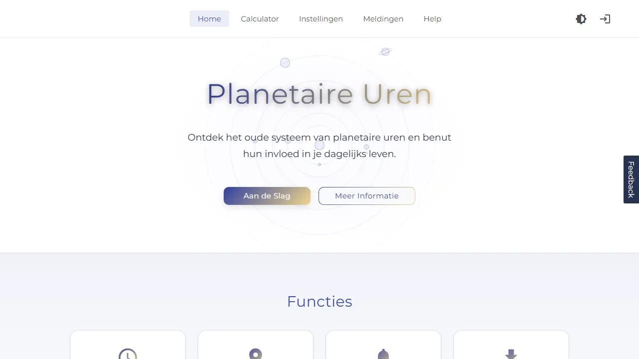 planetaryhours.net - Free Astrology Time Calculator by Date of Birth screenshot
