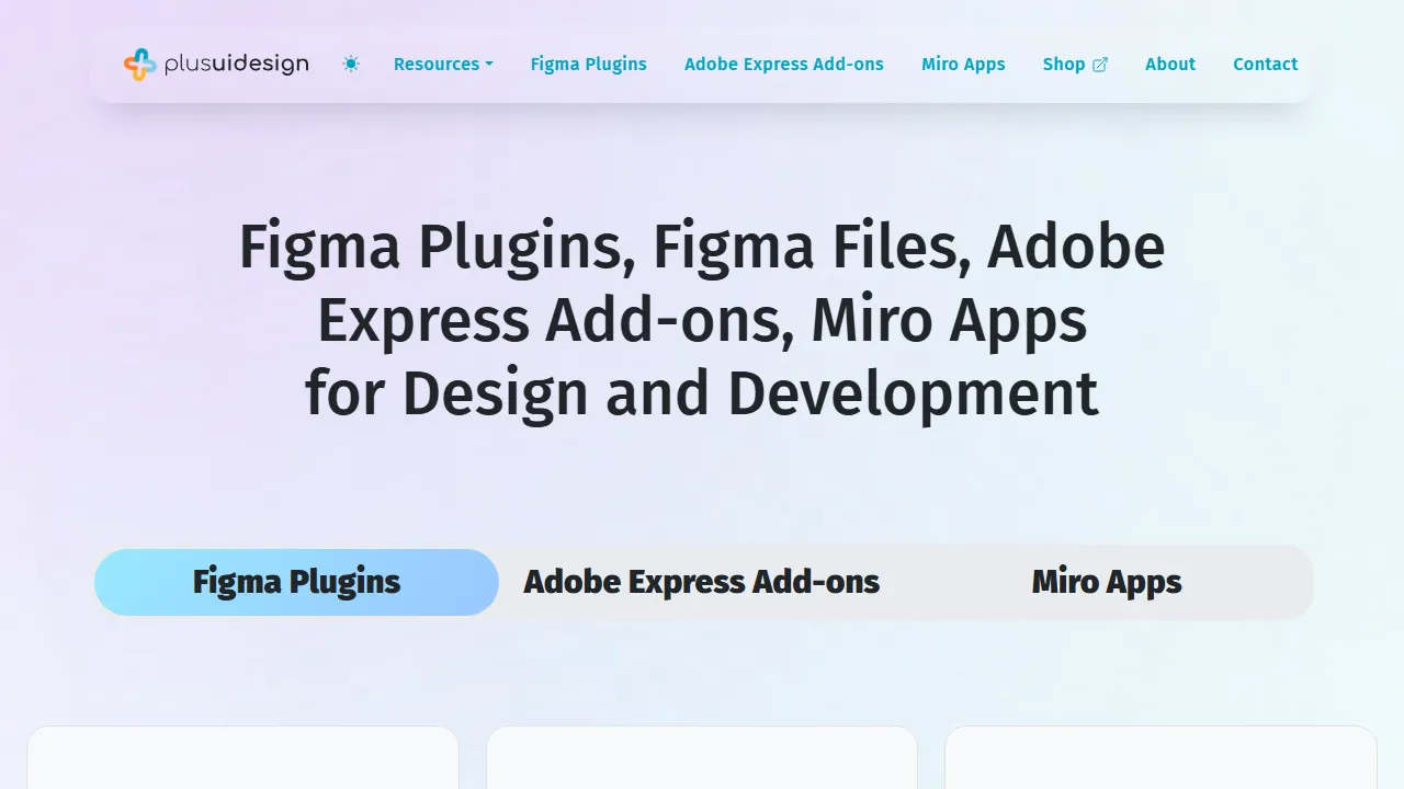 plusuidesign.com - Best Figma Plugins for UI Design screenshot