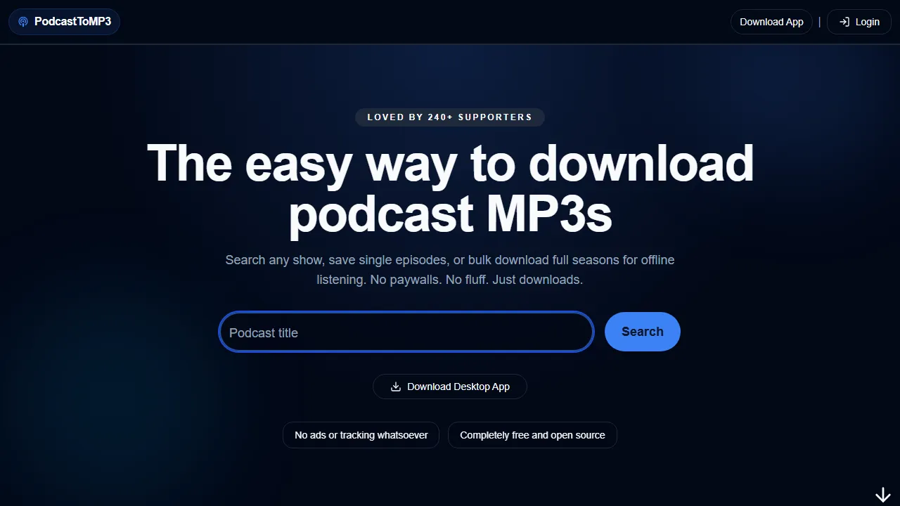 podcasttomp3.com - Adobe Podcast AI Topic Generator Tool screenshot