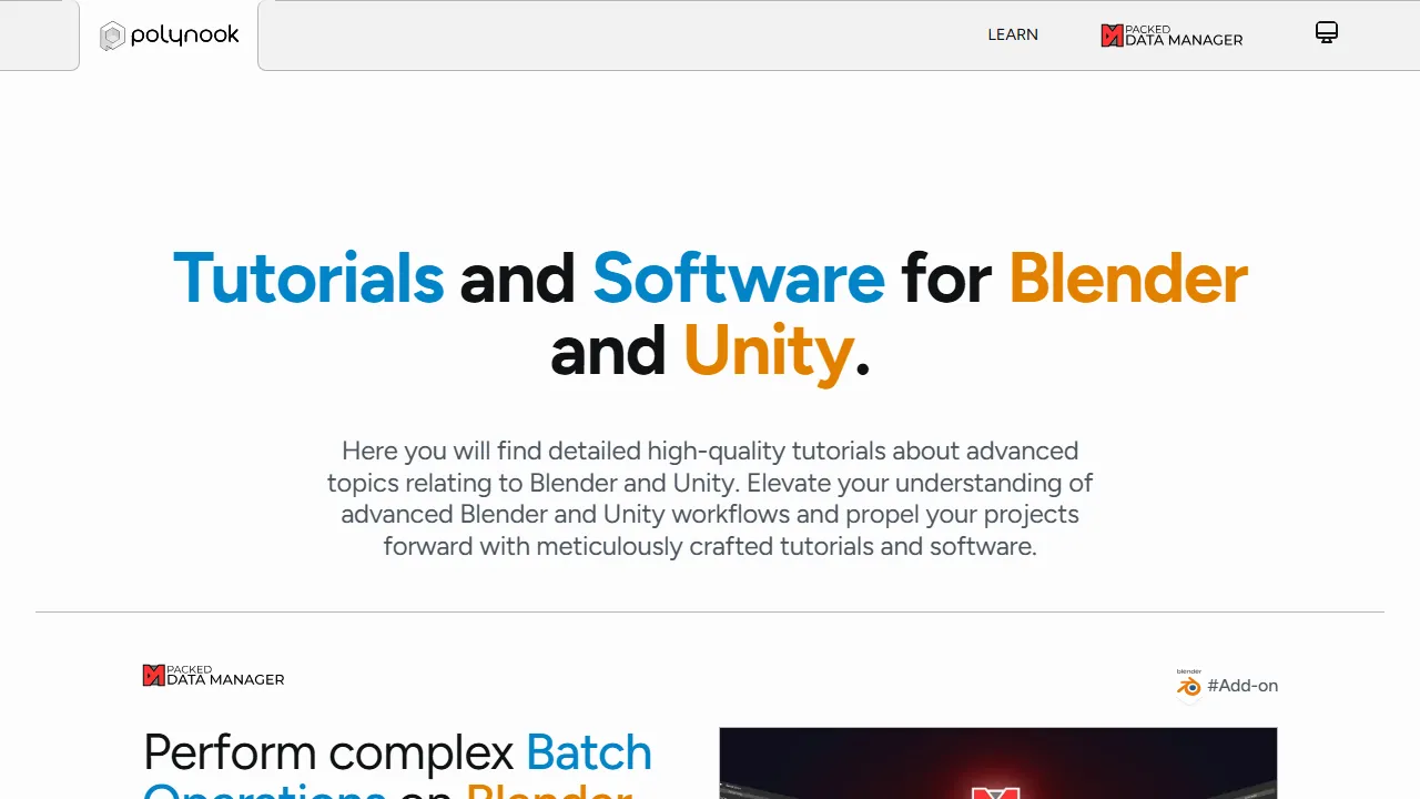 polynook.com - Game Creation Software and 3D Assets screenshot