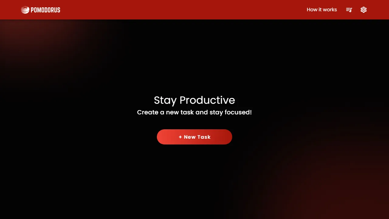 pomodorus.net - Efficient Time Management Pomodoro Technique App screenshot