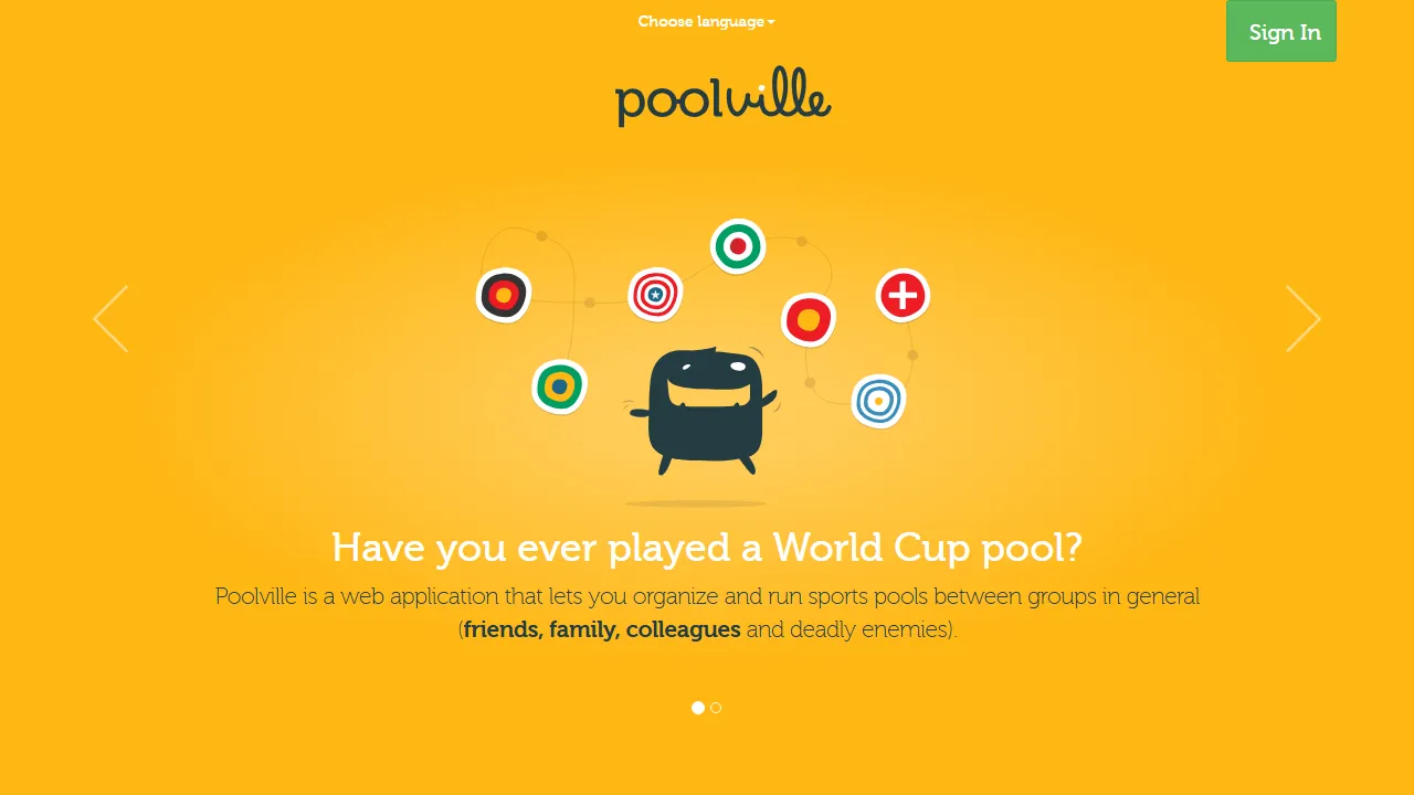 poolville.co - Platform to Organize Sports Pools screenshot