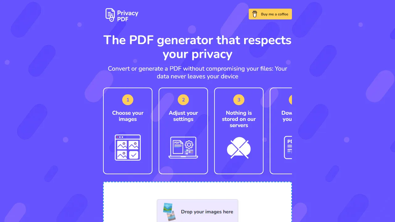 privacypdf.app - Free Browser PDF Generator for Privacy screenshot