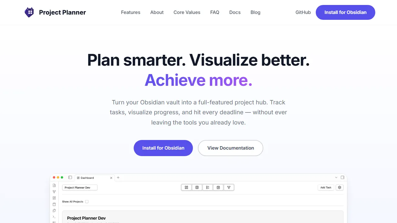 projectplanner.md - Project Management Tool for SharePoint and Power Platform screenshot