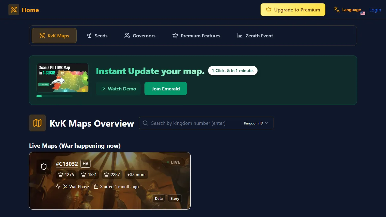 prokingdoms.com - Free Kill Points Game Stats Tracker screenshot