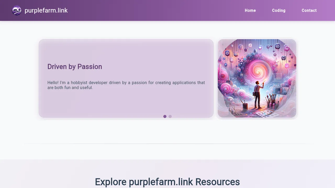 purplefarm.link - Web Design and Programming Tips screenshot