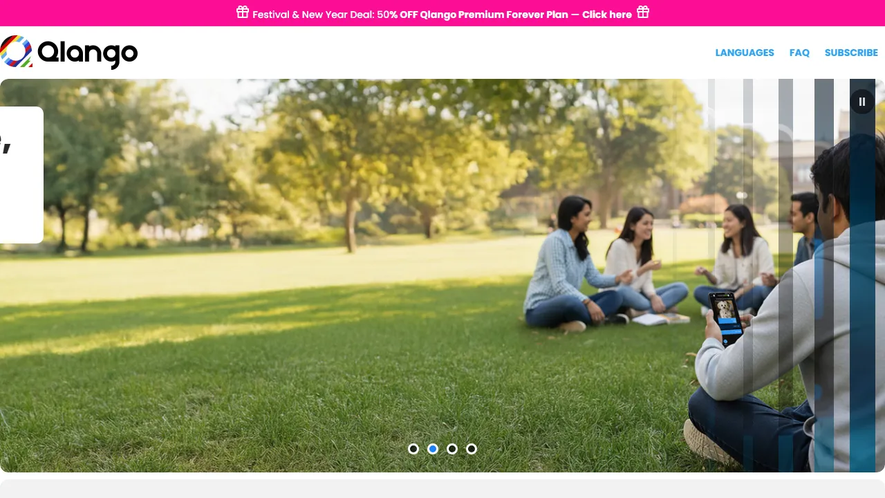 qlango.com - Language Learning App With Personal Support screenshot