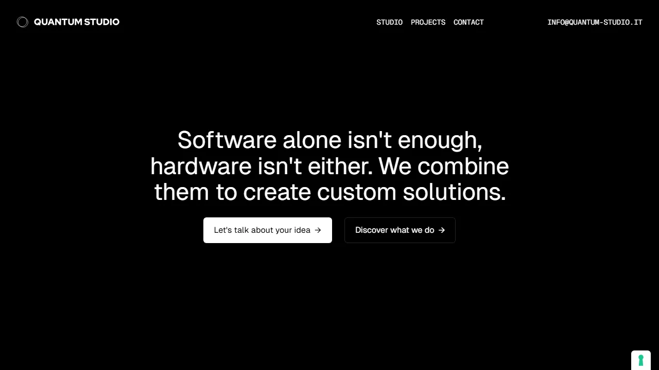 quantum-studio.it - Web Platform for Custom Software Solutions screenshot