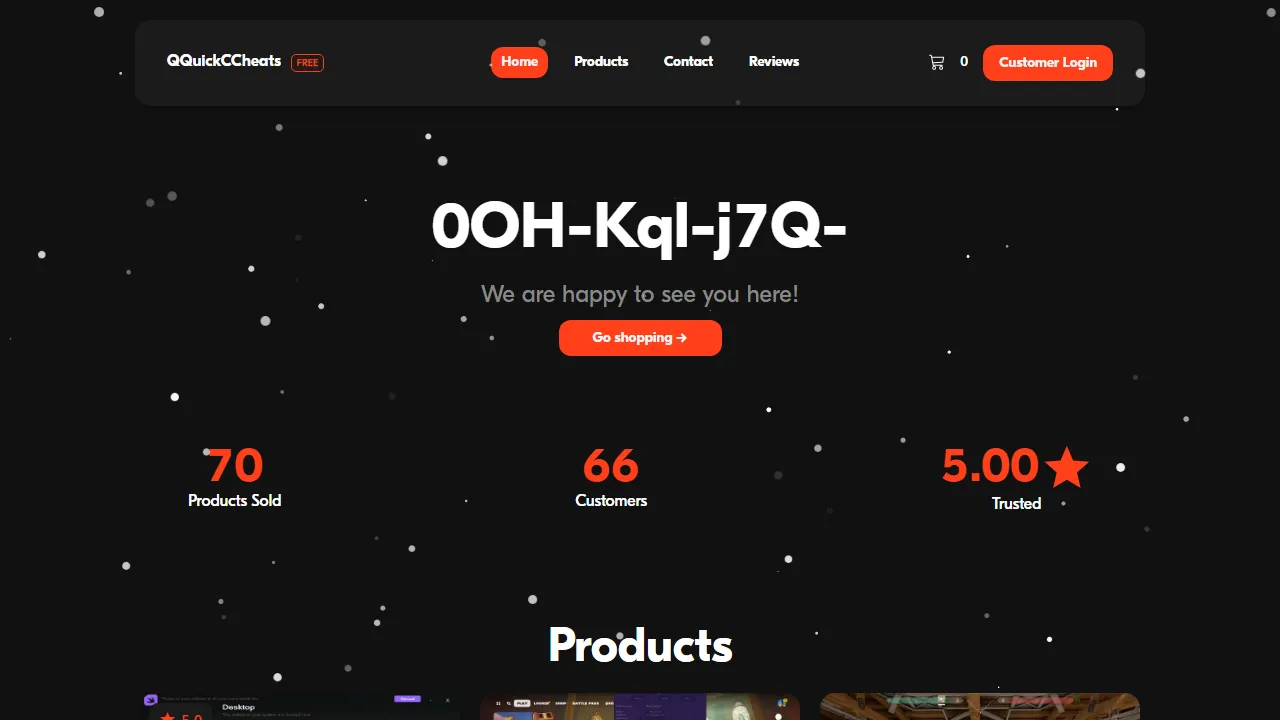 quickcheatss.sellpass.io - Digital Software Catalog - Find Your Solution screenshot