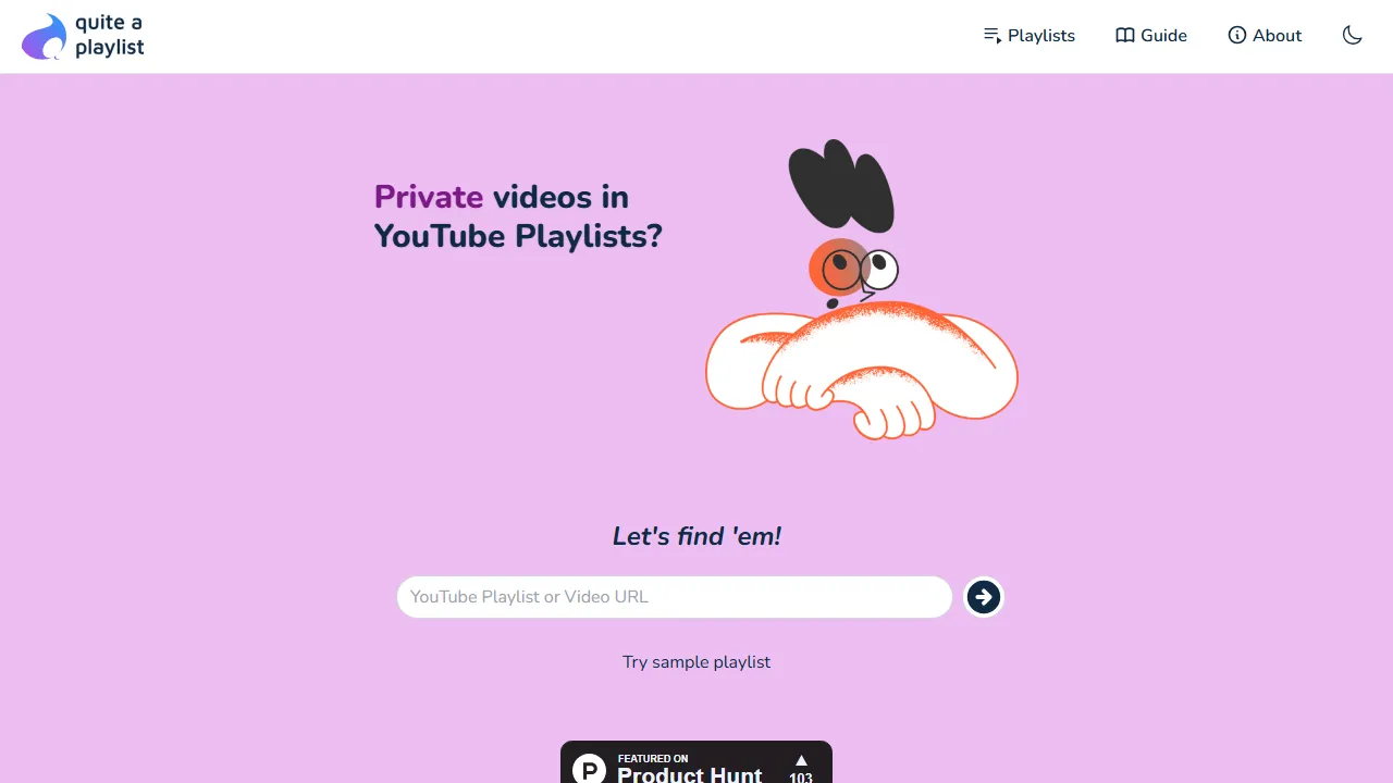 quiteaplaylist.com - YouTube Playlist Video Recovery Tool screenshot