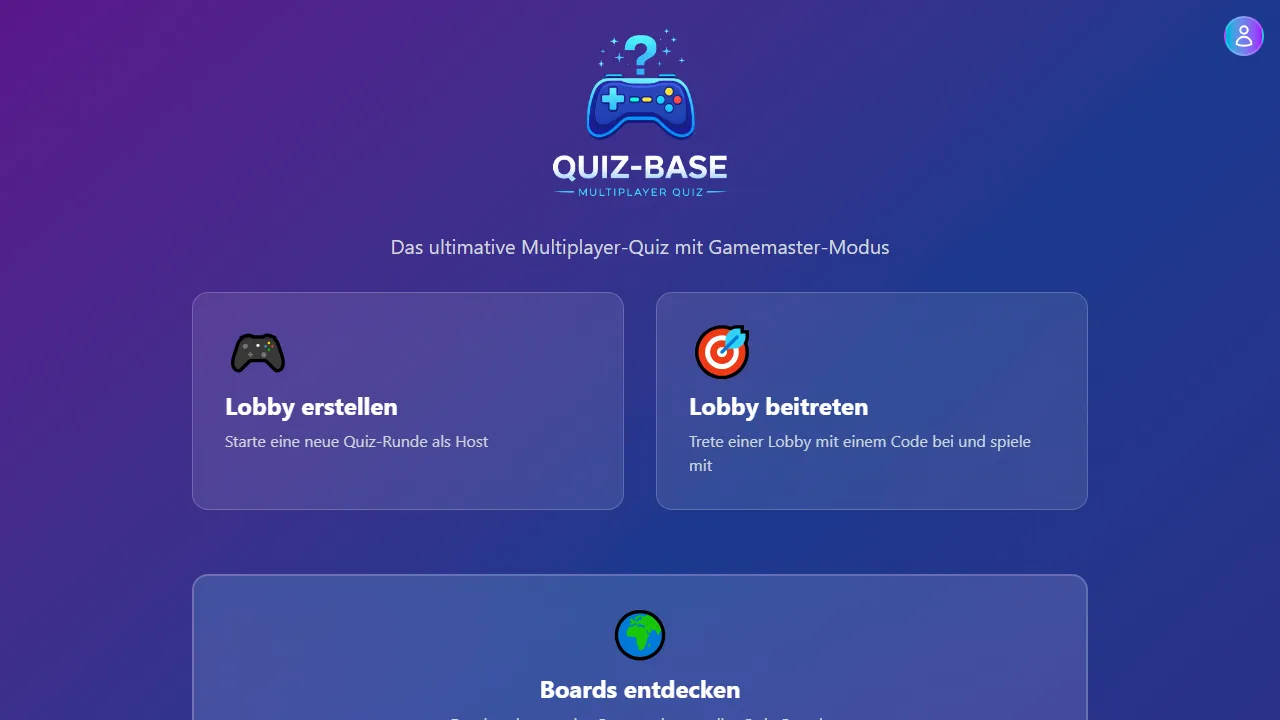 quiz-base.de - Online Quiz Platform Development Support screenshot