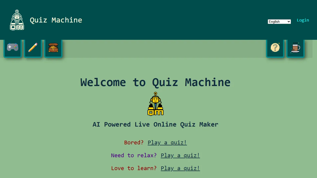 quiz-machine.com - Online Quiz Maker for Fun screenshot
