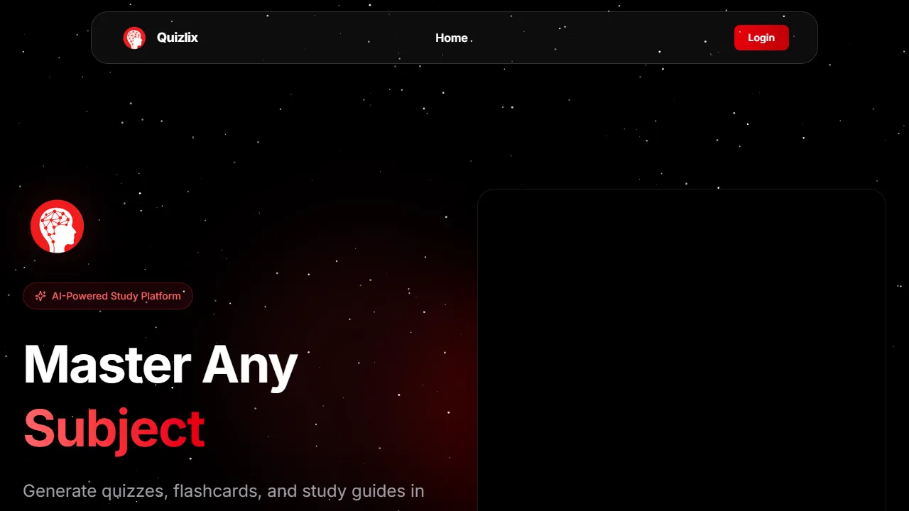quizlix.lol - Online Flashcard and Quiz Maker Tool screenshot