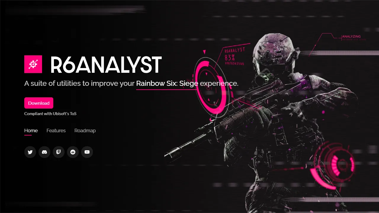 r6analyst.com - Game Analytics App Server Support screenshot