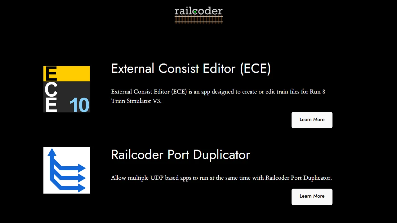 railcoder.com - Free Game Modding Tools and Programs screenshot