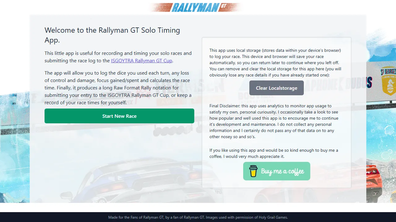rallyman-gt.web.app - Mobile App Development Support Platform screenshot