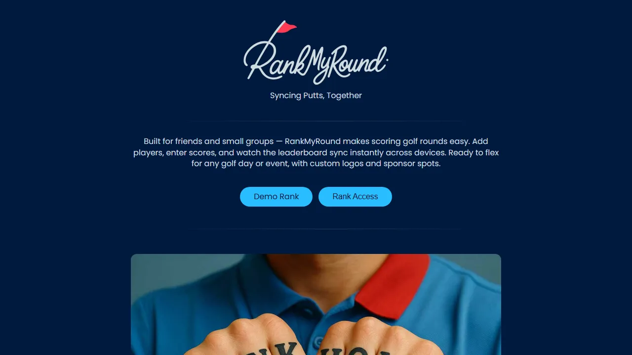 rankmyround.com - PGA Tour Golf Shot Tracker and Leaderboard screenshot