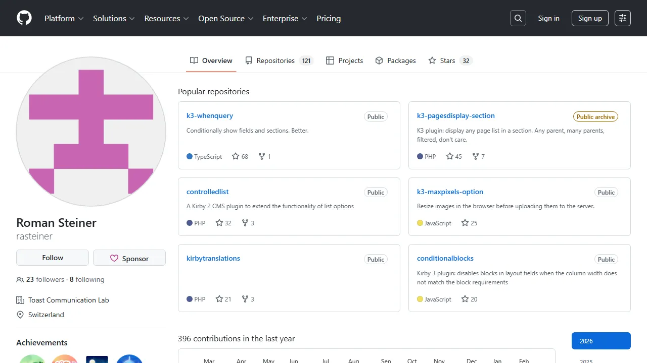 rasteiner.dev - Free Kirby CMS Plugins screenshot