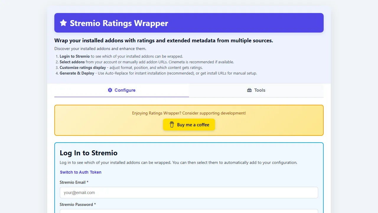 ratingswrapper-production.up.railway.app - Ratings Wrapper Cost Pricing Review Features screenshot