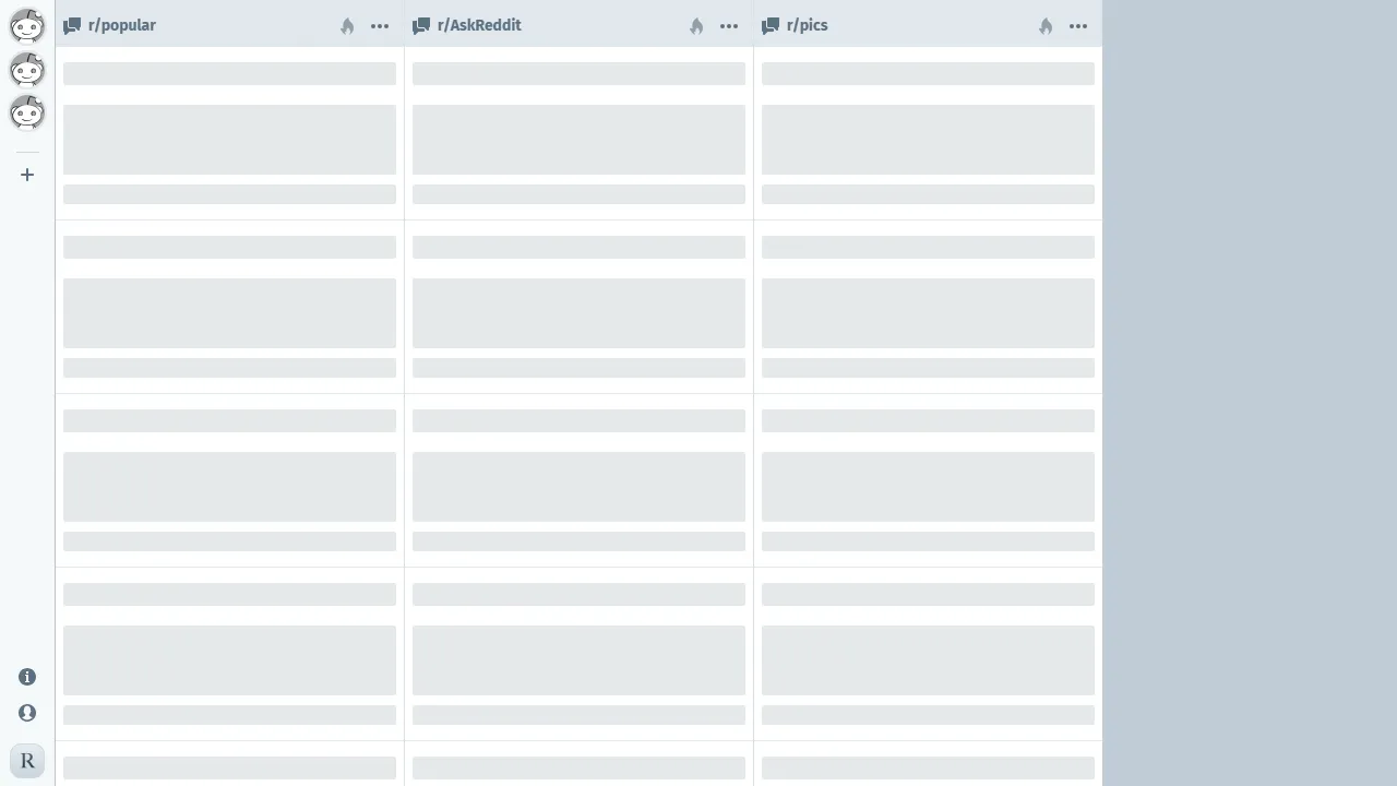 rdddeck.com - Reddit Desktop Client - Web Application screenshot