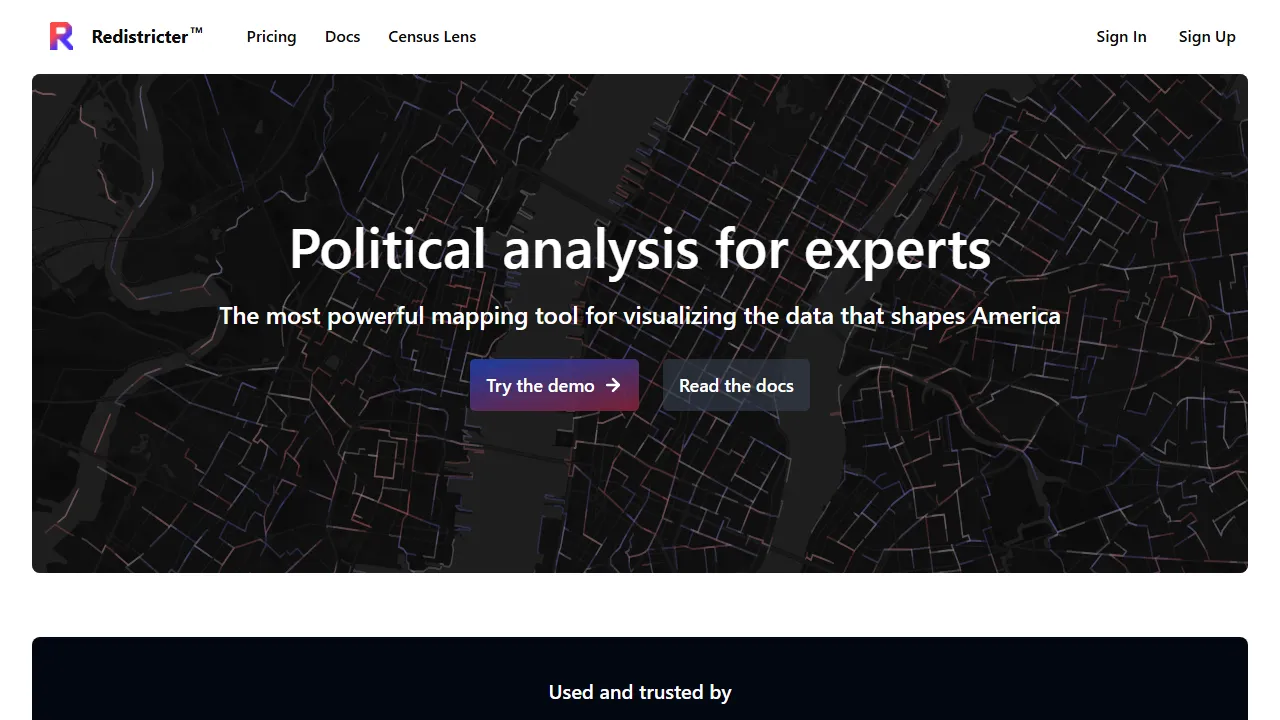 redistricter.com - Create A Political Map Online screenshot