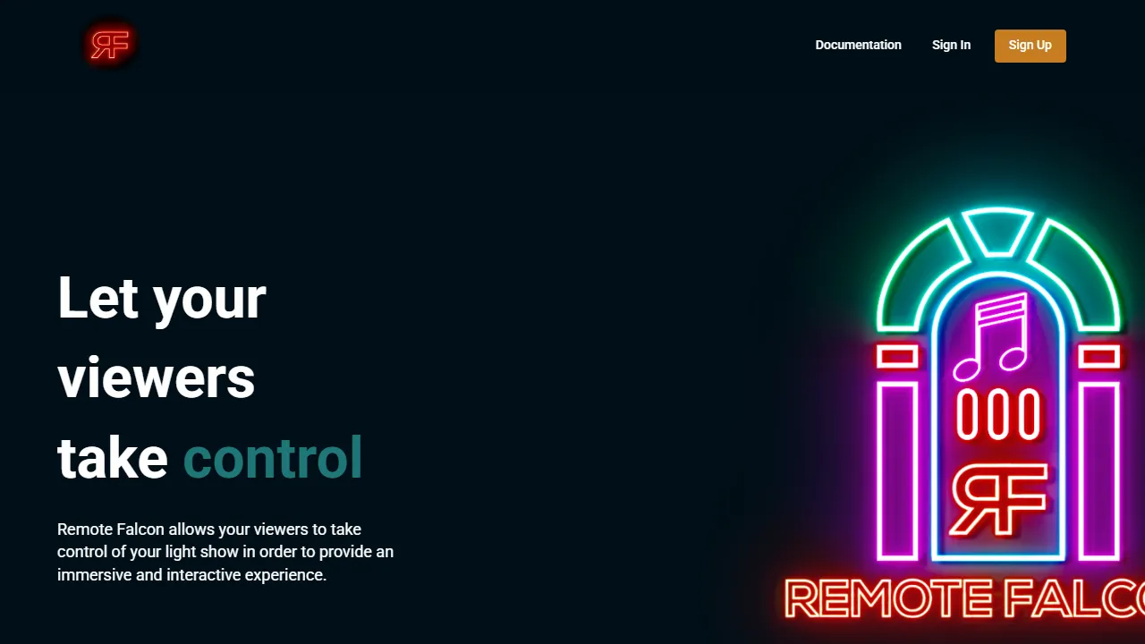 remotefalcon.com - Interactive Holiday Light Show Project screenshot