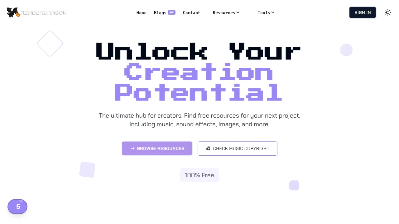 renderdragon.org - Free Assets and Creator Community screenshot