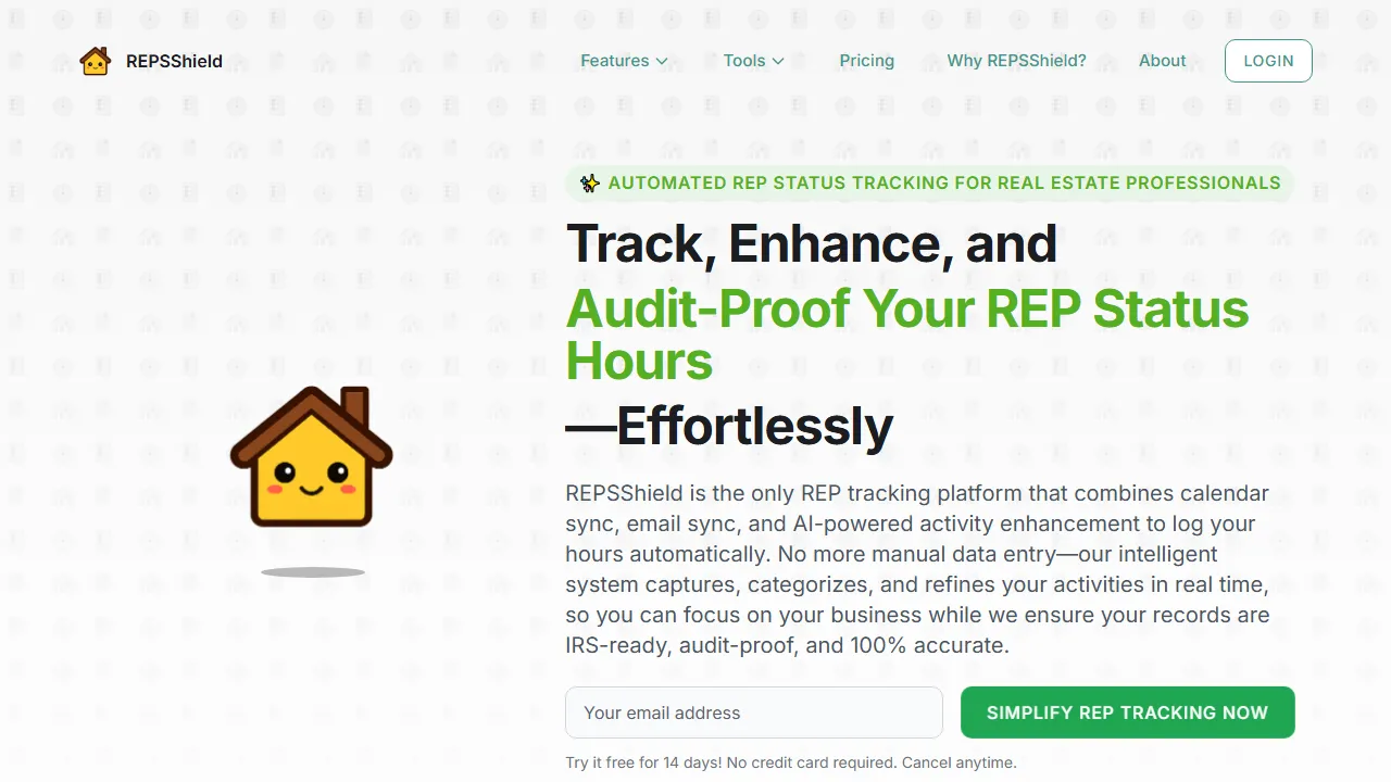 repsshield.com - Real Estate Property Tracker Web App screenshot