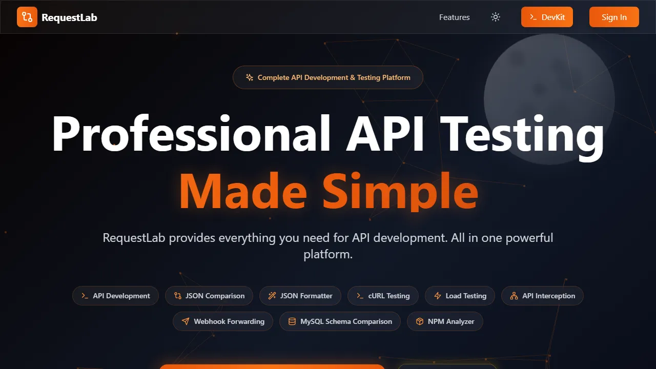 requestlab.cc - Free API Testing Platform for Developers screenshot