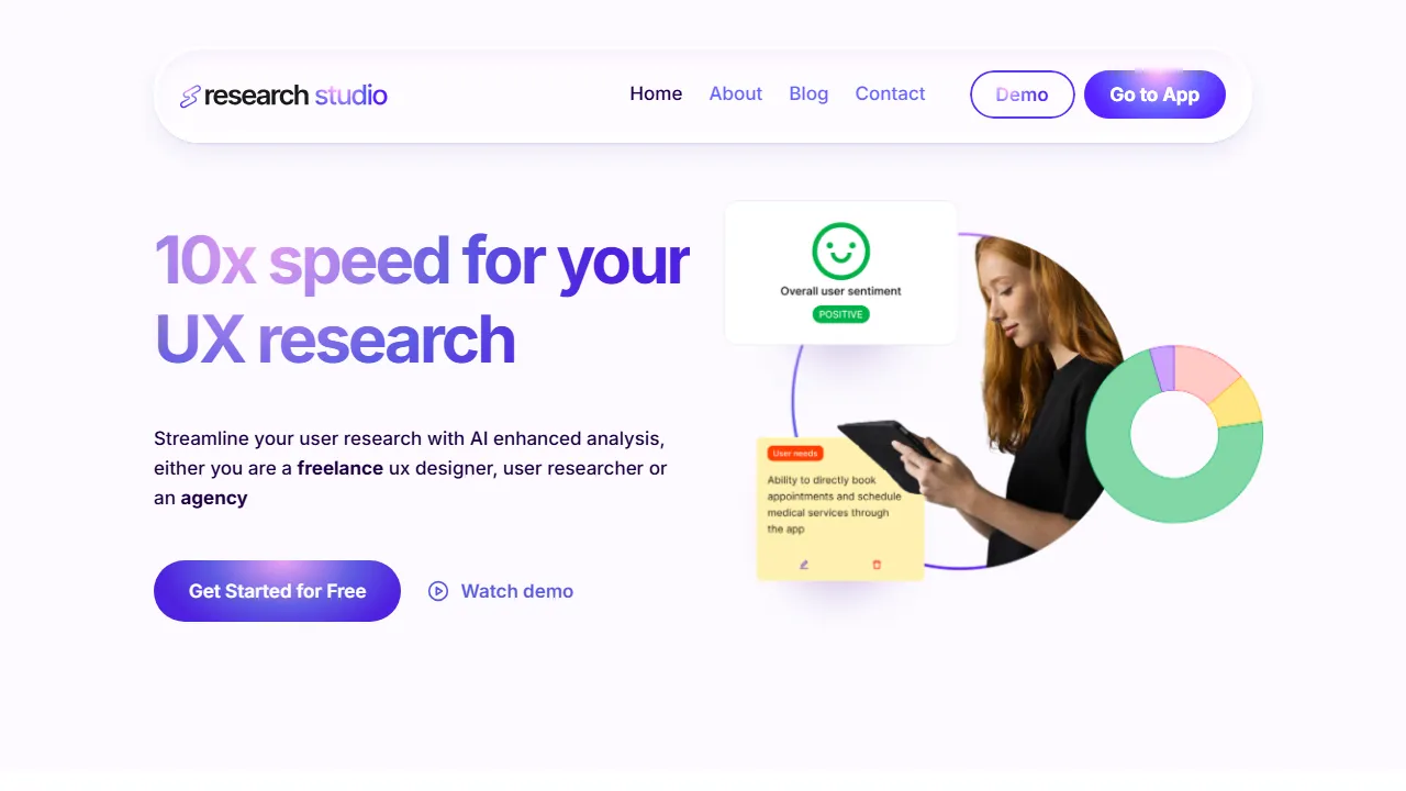researchstudio.ai - Free Design Utility Tools for Designers screenshot