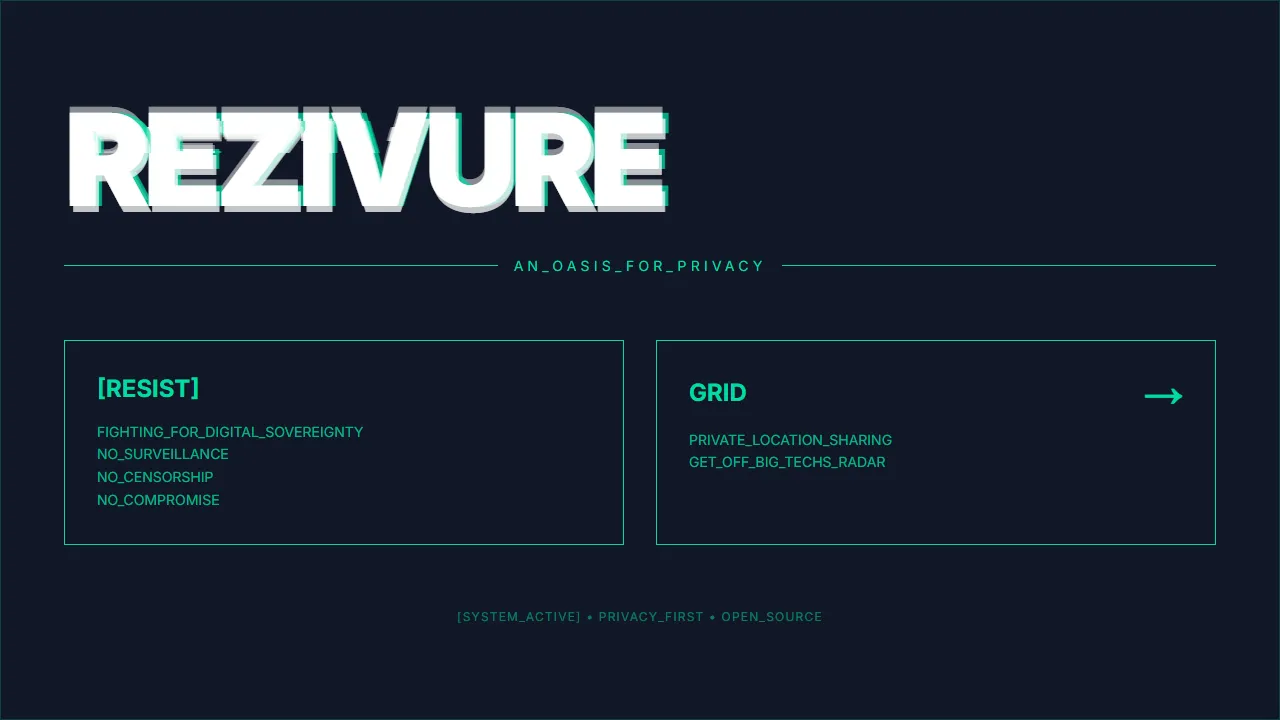 rezivure.com - Private Google Maps Location Sharing App screenshot