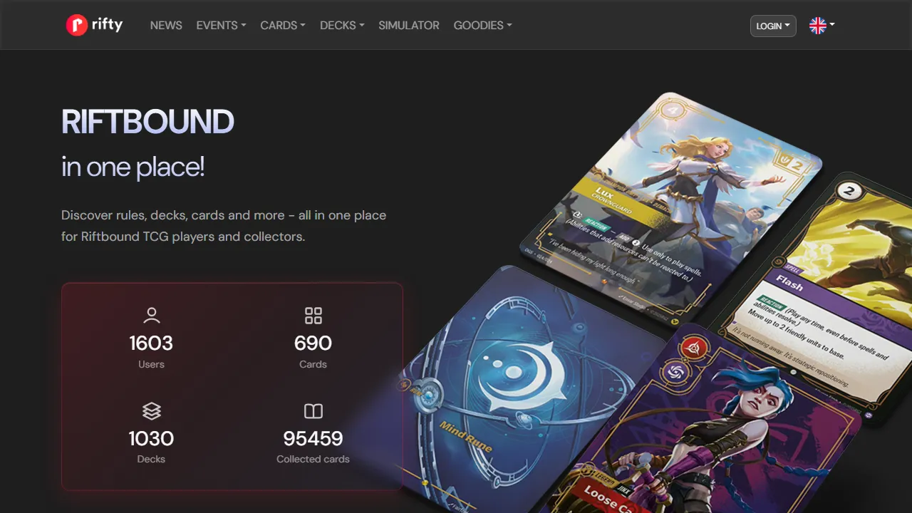 rifty.app - TCG Trainers Toolkit for Card Game Players screenshot