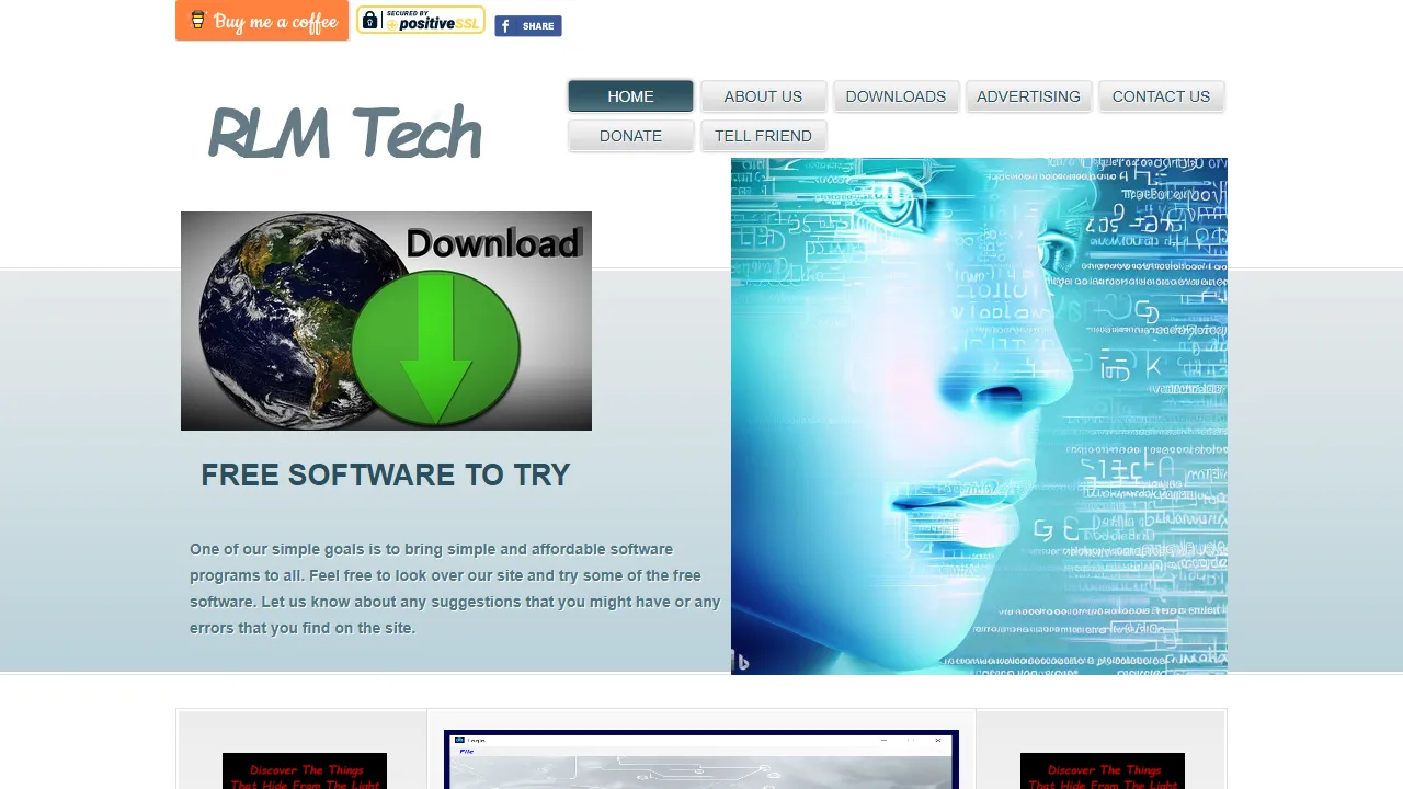 rlmtechnology.com - Free Utility Software to Improve Your Life screenshot