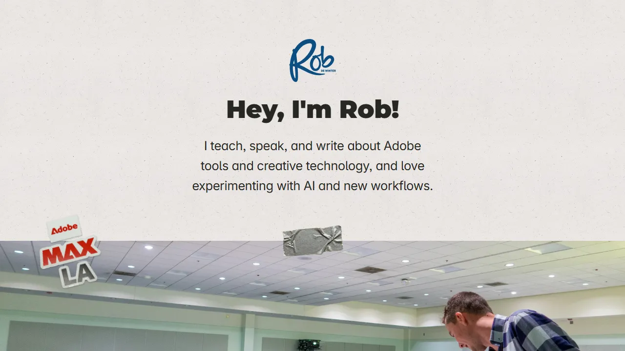 robdewinter.com - Software Plugins by Graphic Design Teacher screenshot