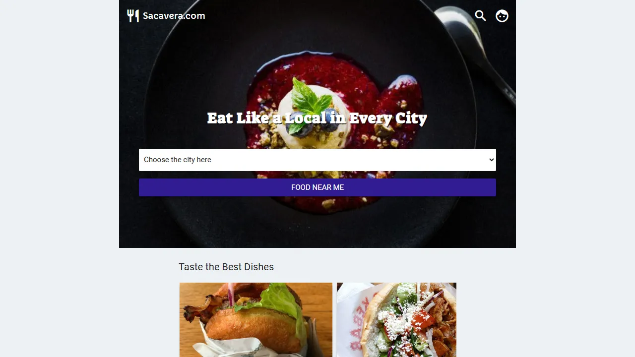 sacavera.com - Travel Food Recommendations to Eat Local screenshot