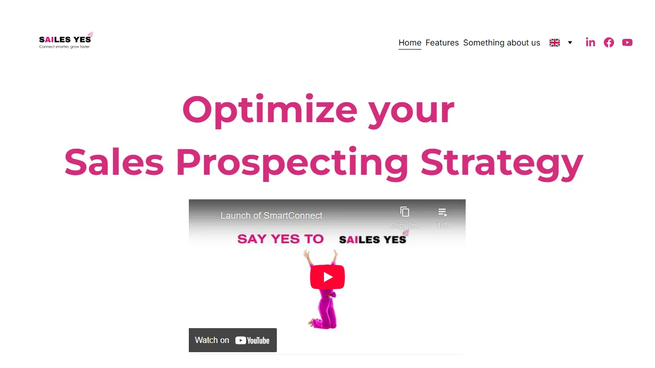 sailesyes.com - AI-Powered Sales Prospecting Tool for LinkedIn screenshot