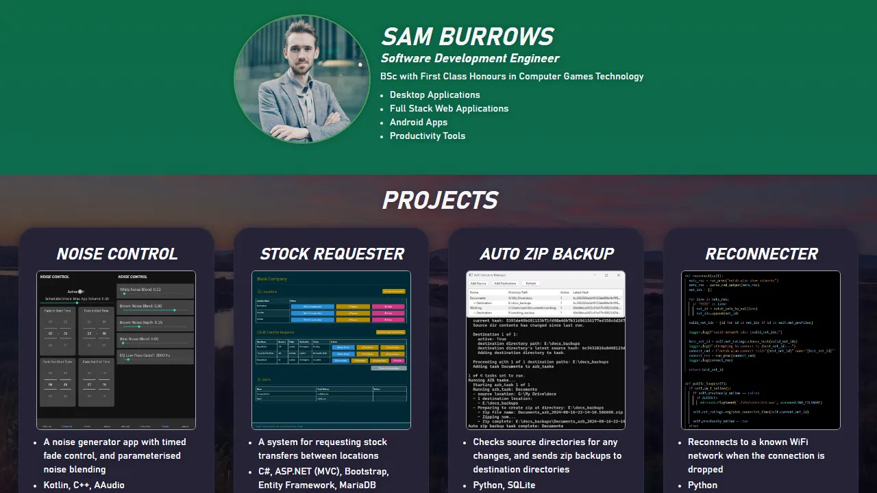 samsrepos.github.io - Customisable Noise Generator App screenshot