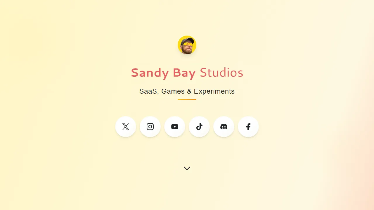 sandybaystudios.com - Daily Mobile Game with Leaderboards and Comments screenshot