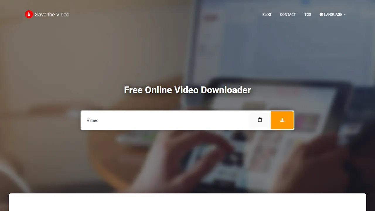 savethevideo.net - Ad-Free Video Downloader Support Page screenshot