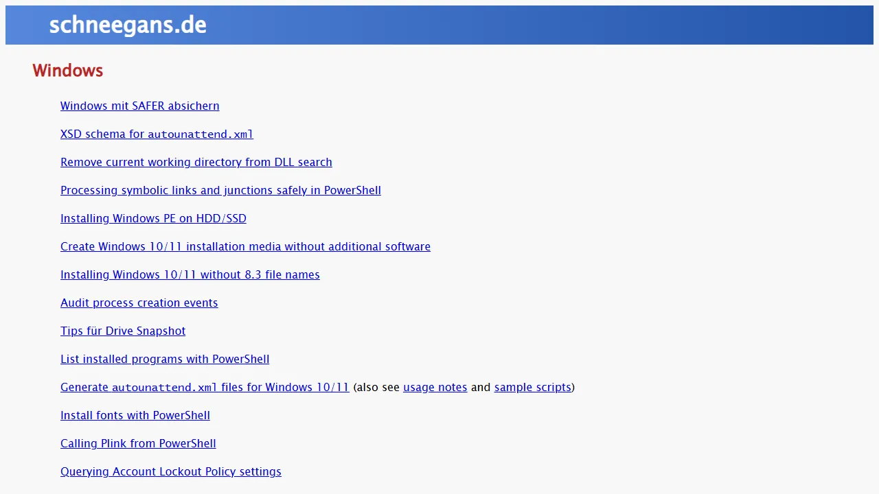 schneegans.de - System File Checker Scan Utility Download screenshot