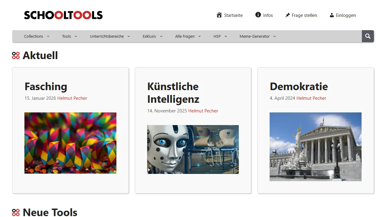 schooltools.at - Canva Educational Apps For Teachers - Tools screenshot