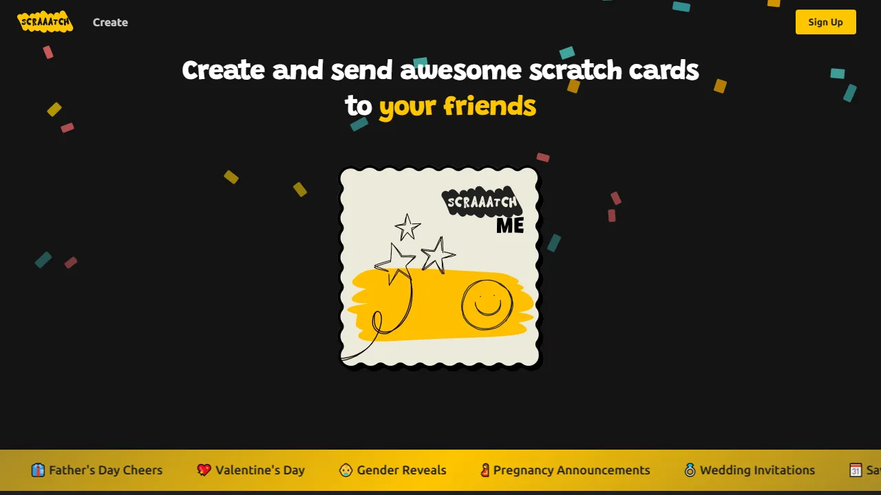 scraaatch.com - Online Scratch Card Generator for All screenshot