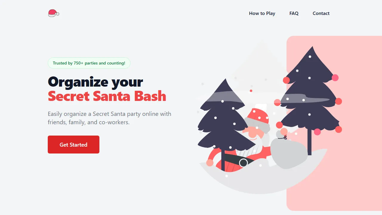 secretsantabash.com - App to Draw Names for Secret Santa screenshot