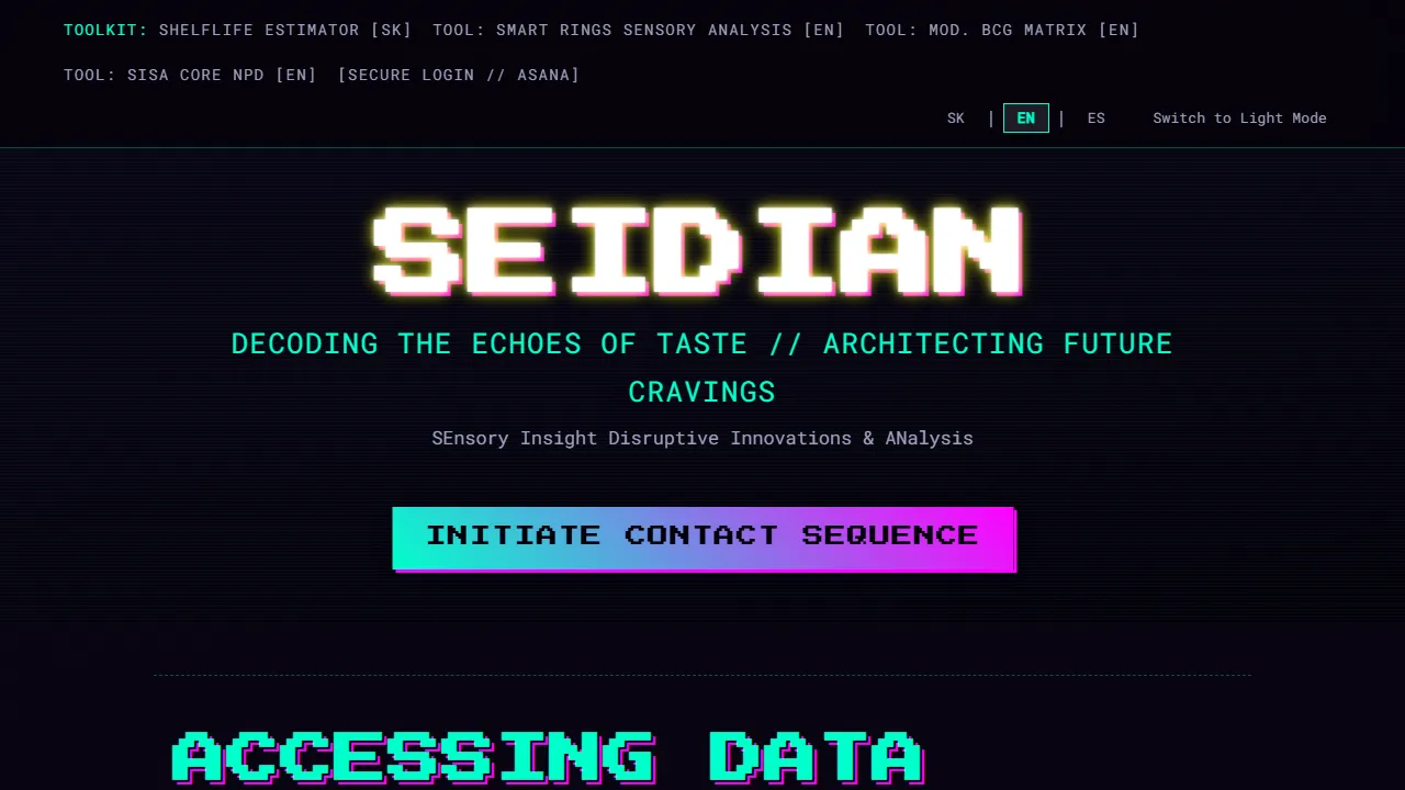 seidian.com - Sensory Analysis App For Labs And Marketing screenshot