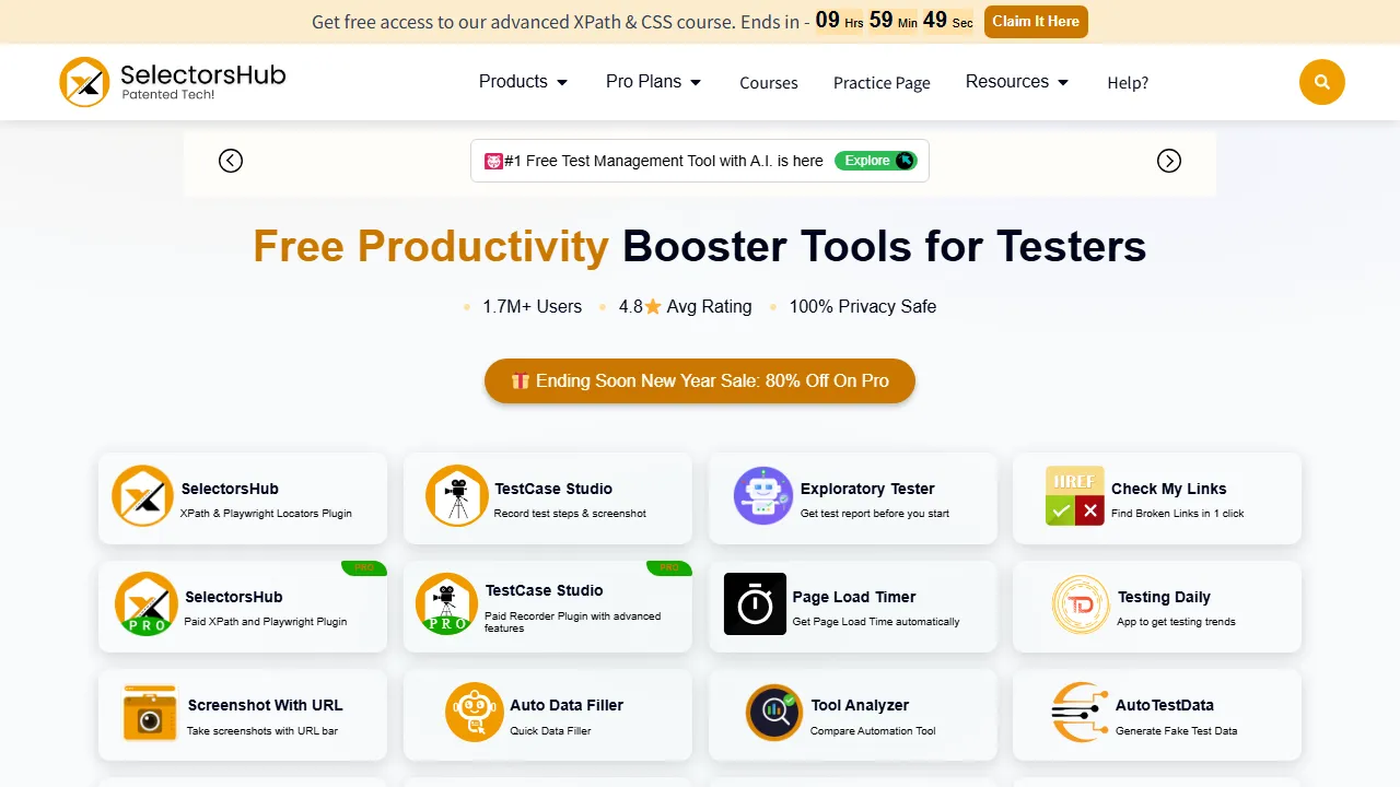 selectorshub.com - Free CSS Selector Chrome Extension screenshot